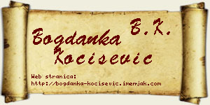 Bogdanka Kočišević vizit kartica